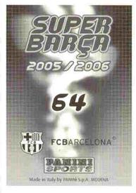 2005-06 Panini Super Barça #64 Eto'o Back