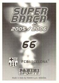 2005-06 Panini Super Barça #66 Bombardero Back