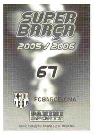2005-06 Panini Super Barça #67 Messi Back