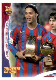 2005-06 Panini Super Barça #69 Ronaldinho / Messi / Eto'o Front