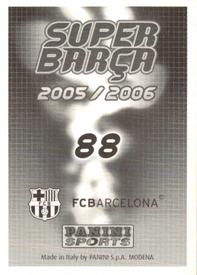 2005-06 Panini Super Barça #88 Diabólico Messi Back