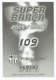 2005-06 Panini Super Barça #109 Lionel Messi Back