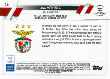 2022-23 Topps Chrome UEFA Women's Champions League #24 Ana Vitória Back