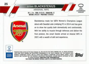 2022-23 Topps Chrome UEFA Women's Champions League #25 Stina Blackstenius Back