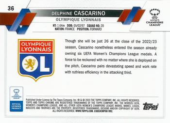 2022-23 Topps Chrome UEFA Women's Champions League #36 Delphine Cascarino Back