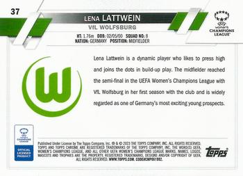 2022-23 Topps Chrome UEFA Women's Champions League #37 Lena Lattwein Back