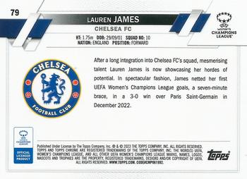 2022-23 Topps Chrome UEFA Women's Champions League #79 Lauren James Back