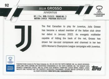 2022-23 Topps Chrome UEFA Women's Champions League #92 Julia Grosso Back