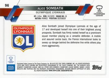 2022-23 Topps Chrome UEFA Women's Champions League #96 Alice Sombath Back