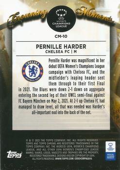 2022-23 Topps Chrome UEFA Women's Champions League - Crowning Moments #CM-10 Pernille Harder Back
