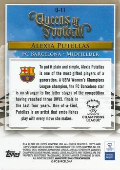 2022-23 Topps Chrome UEFA Women's Champions League - Queens of Football #Q-11 Alexia Putellas Back
