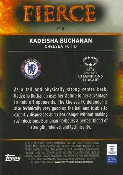 2022-23 Topps Chrome UEFA Women's Champions League - Fierce #F-6 Kadeisha Buchanan Back