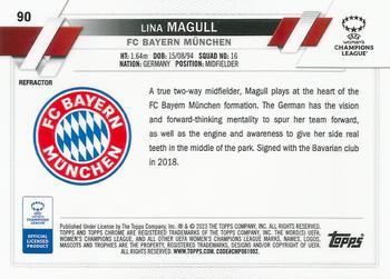 2022-23 Topps Chrome UEFA Women's Champions League - Refractor #90 Lina Magull Back