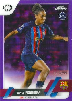 2022-23 Topps Chrome UEFA Women's Champions League - Purple Pulsar Refractor #16 Geyse Ferreira Front
