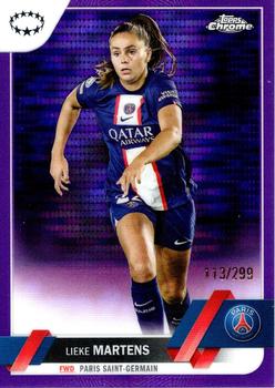 2022-23 Topps Chrome UEFA Women's Champions League - Purple Pulsar Refractor #40 Lieke Martens Front