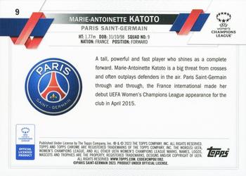 2022-23 Topps Chrome UEFA Women's Champions League - Pink Prism Refractor #9 Marie-Antoinette Katoto Back