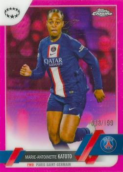 2022-23 Topps Chrome UEFA Women's Champions League - Pink Prism Refractor #9 Marie-Antoinette Katoto Front