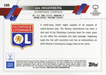 2022-23 Topps Chrome UEFA Women's Champions League - Pink Prism Refractor #100 Ada Hegerberg Back