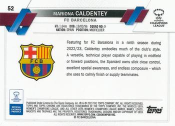 2022-23 Topps Chrome UEFA Women's Champions League - Red Refractor #52 Mariona Caldentey Back