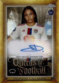 2022-23 Topps Chrome UEFA Women's Champions League - Queens of Football Autographs #Q-9 Delphine Cascarino Front