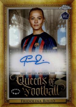 2022-23 Topps Chrome UEFA Women's Champions League - Queens of Football Autographs #Q-16 Fridolina Rolfö Front