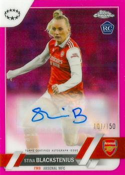 2022-23 Topps Chrome UEFA Women's Champions League - Chrome Autographs Pink Prism Refractor #A-BL Stina Blackstenius Front