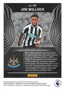 2022-23 Panini Chronicles - Illusions Premier League Trophy Collection Blue #197 Joe Willock Back