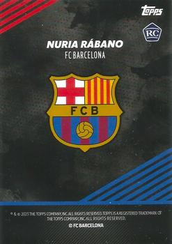 2022-23 Topps FC Barcelona Champions 2023 #NNO Nuria Rábano Back