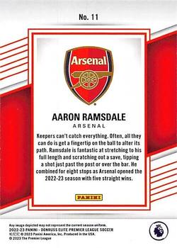 2022-23 Donruss Elite Premier League #11 Aaron Ramsdale Back