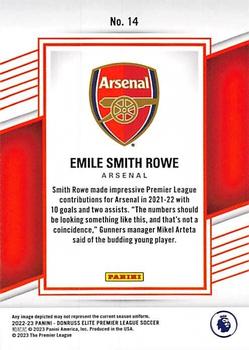 2022-23 Donruss Elite Premier League #14 Emile Smith Rowe Back
