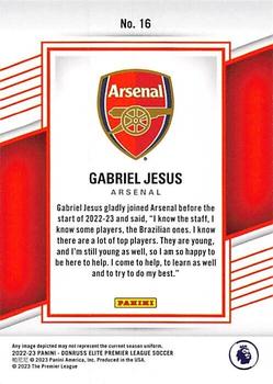 2022-23 Donruss Elite Premier League #16 Gabriel Jesus Back