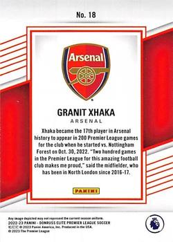 2022-23 Donruss Elite Premier League #18 Granit Xhaka Back