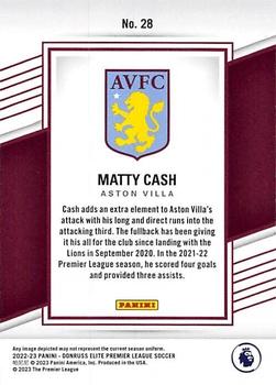 2022-23 Donruss Elite Premier League #28 Matty Cash Back