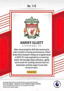 2022-23 Donruss Elite Premier League #115 Harvey Elliott Back