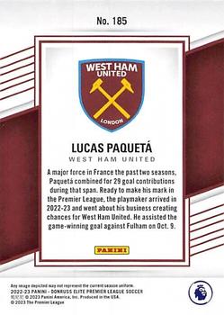 2022-23 Donruss Elite Premier League #185 Lucas Paqueta Back