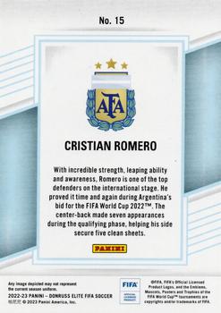 2022-23 Donruss Elite FIFA #15 Cristian Romero Back
