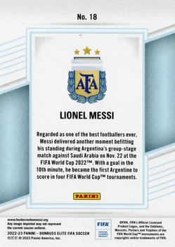 2022-23 Donruss Elite FIFA #18 Lionel Messi Back