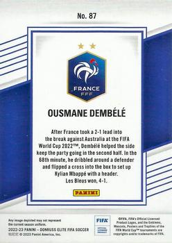 2022-23 Donruss Elite FIFA #87 Ousmane Dembele Back