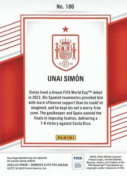 2022-23 Donruss Elite FIFA #186 Unai Simon Back