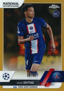 2022-23 Topps Chrome UEFA Club Competitions 2023 NSCC Exclusive - Gold #UEFA-1 Hugo Ekitike Front