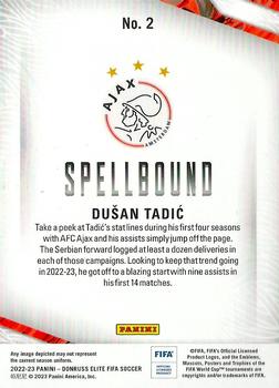 2022-23 Donruss Elite FIFA - Spellbound #2 Dusan Tadic Back