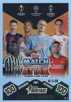 2023-24 Topps Match Attax UEFA Club Competitions - Limited Edition #LE 3 Topps Heritage Front