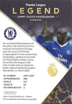 2024 Panini Adrenalyn XL Premier League - Limited Edition Legends Gold Foil Signature #NNO Jimmy Floyd Hasselbaink Back