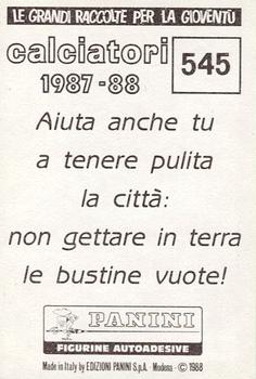 1987-88 Panini Calciatori #545 Lothar Matthäus Back