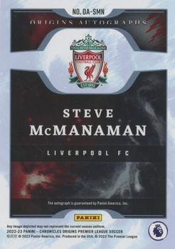 2022-23 Panini Chronicles - Origins Autographs Premier League #OA-SMN Steve McManaman Back