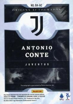 2022-23 Panini Chronicles - Origins Autographs Serie A #OA-AC Antonio Conte Back