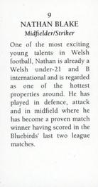 1993 CCFC Cardiff City Class of 1992-1993 #9 Nathan Blake Back