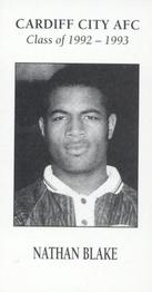 1993 CCFC Cardiff City Class of 1992-1993 #9 Nathan Blake Front