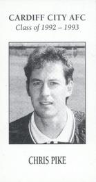 1993 CCFC Cardiff City Class of 1992-1993 #20 Chris Pike Front