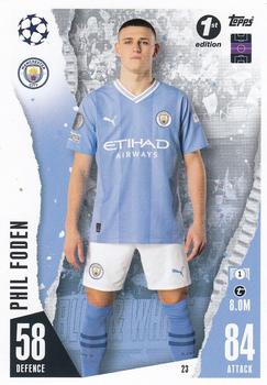 2023-24 Topps Match Attax UEFA Club Competitions - 1st Edition #23 Phil Foden Front